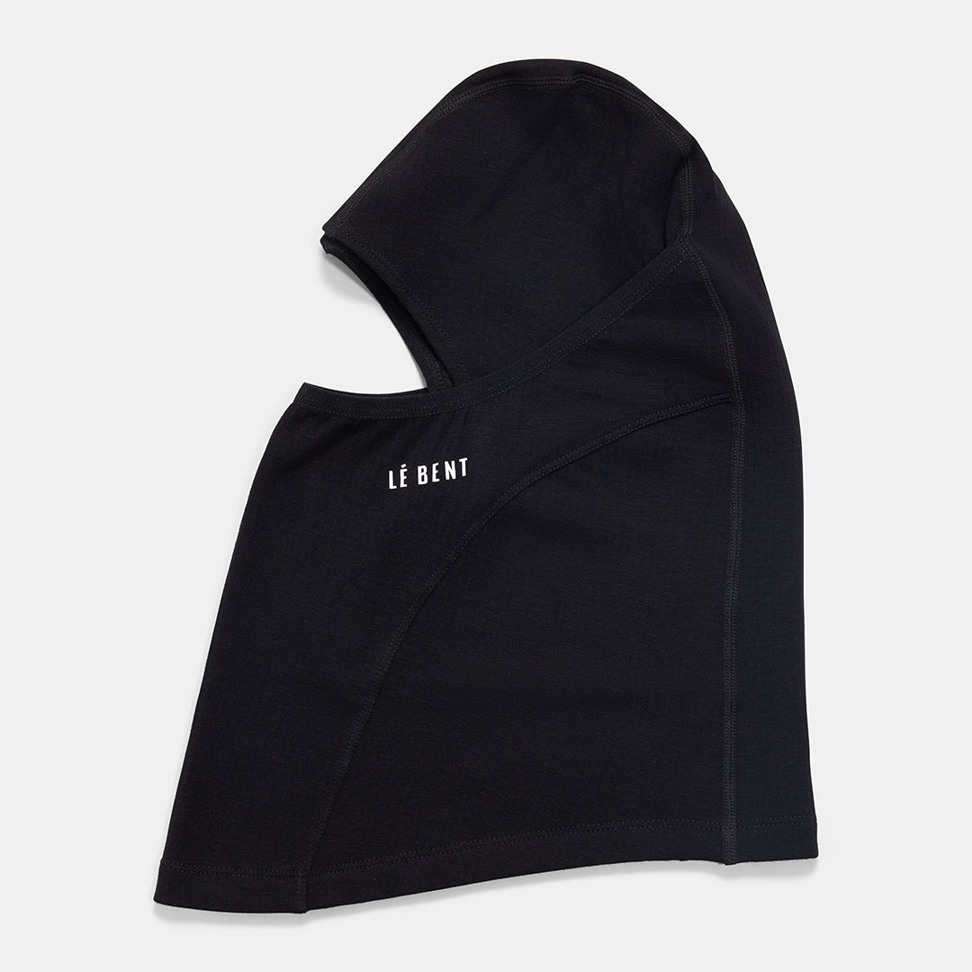 Le Bent Waffle Midweight Balaclava - Black