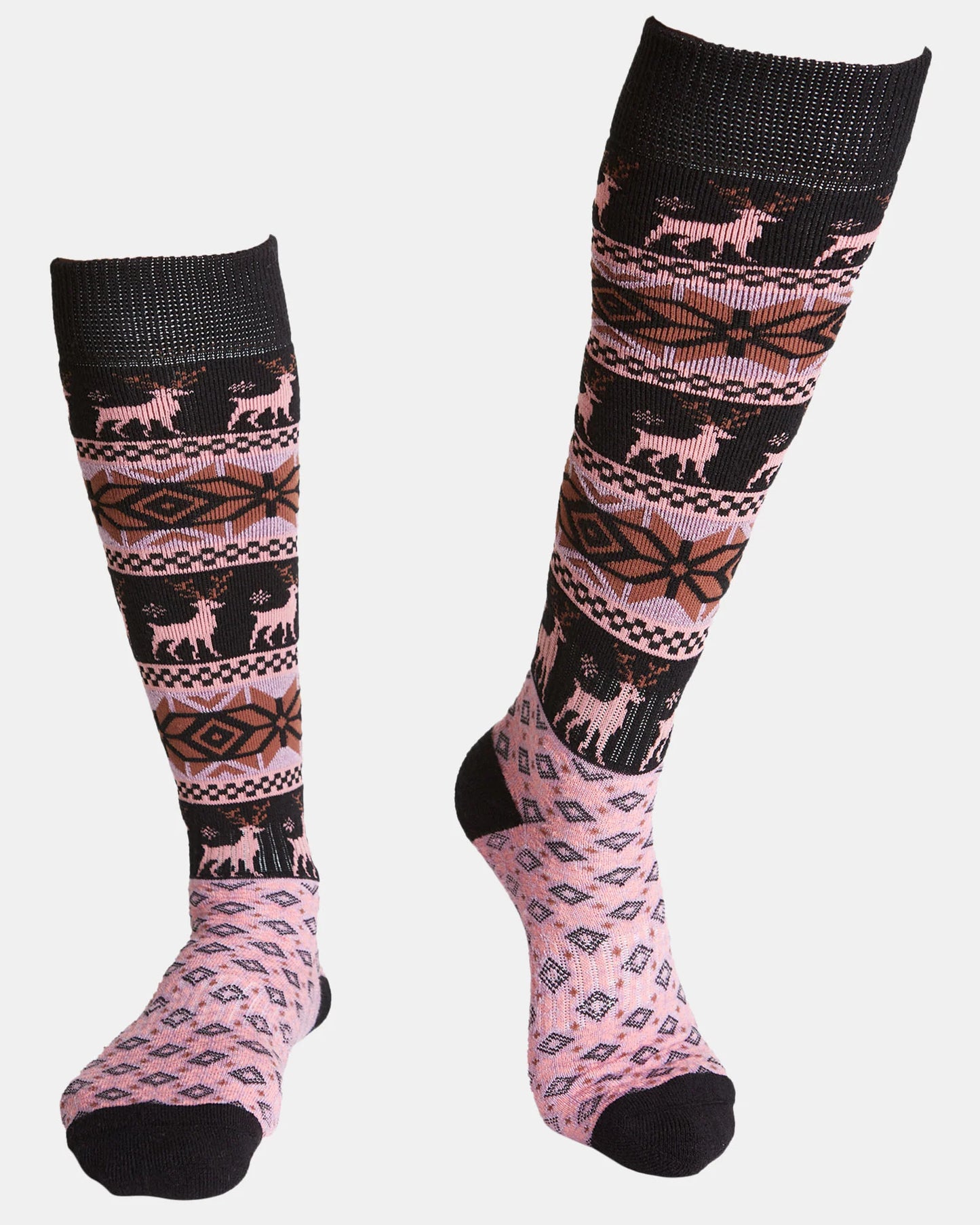 Rojo Nordic Snowflake Ski Socks