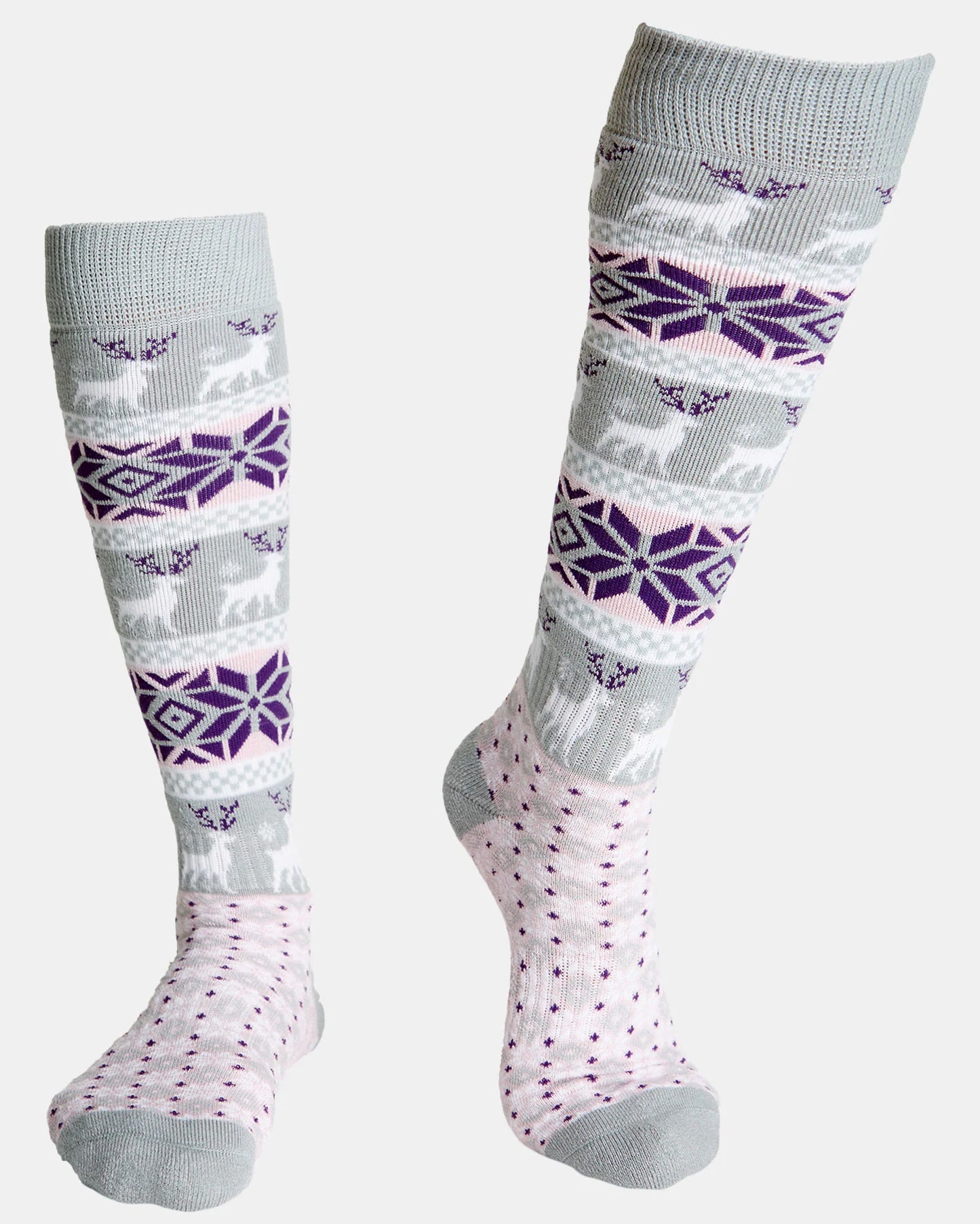 Rojo Nordic Snowflake Ski Socks