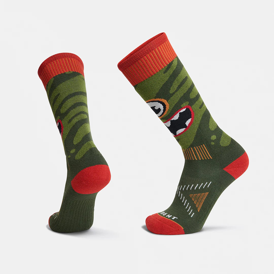 Le Bent Kids Monster Party Light Cushion Snow Socks