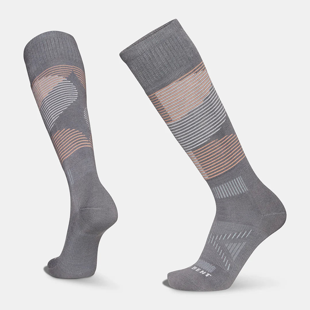 Le Bent Shred Targeted Cushion Snow Sock - Smoke Pearl