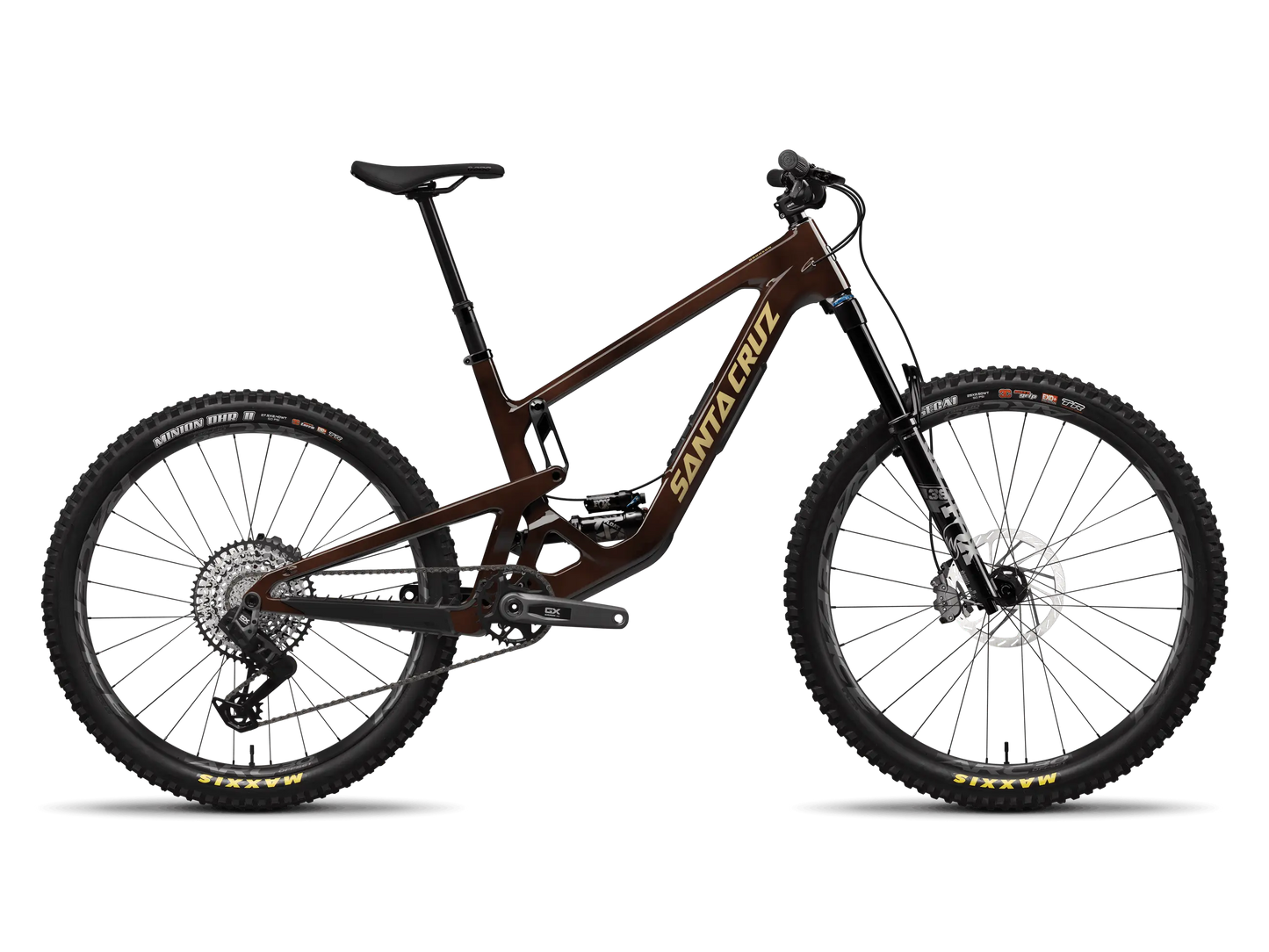 Santa Cruz Bronson 5C GX AXS Translucent Root Beer - Medium