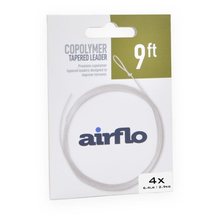 Airflo Tactical Tapered Leader 9 4X 6.4lb - 3 Pack