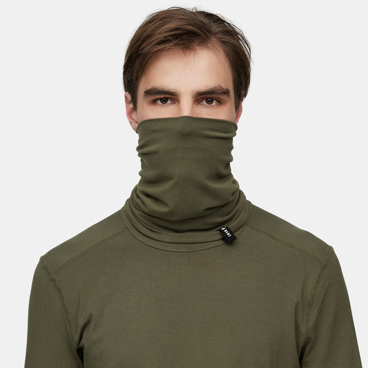 Le Bent Midweight Neck Gaiter - Dark Eucalypt