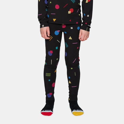 Le Bent Kids Confetti Midweight Bottom Base Layer
