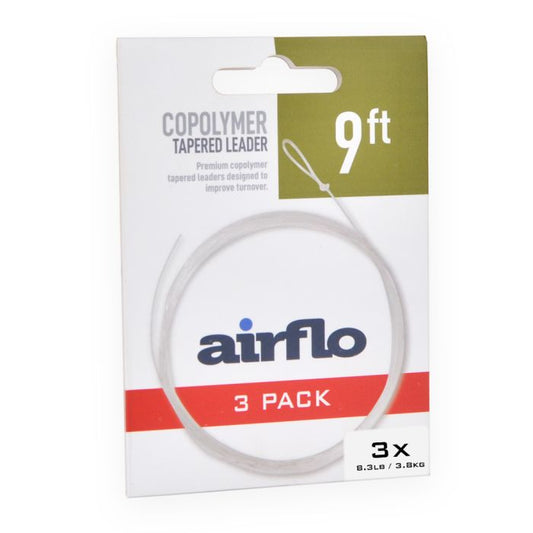 Airflo Tactical Tapered Leader 9 3X 8.3lb - 3 Pack