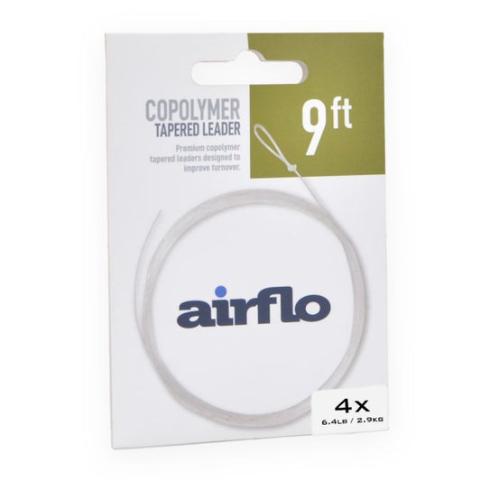 Airflo Tactical Tapered Leader 9 4X 6.4lb - 3 Pack